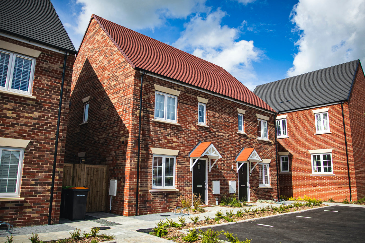 UK Homes with Meter Boxes On The Brickwork