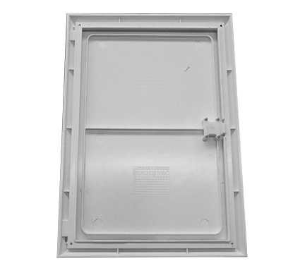 GRP Recessed Electricity Meter Box Cover - Architrave & Fitted Door | White | IS0016