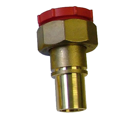 1" x 22mm Meter Adaptor with Washer and Plug - IS0024 (Brass)