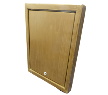 Brown Woodgrain Effect Overbox for New or Damaged Electricity Meter Boxes