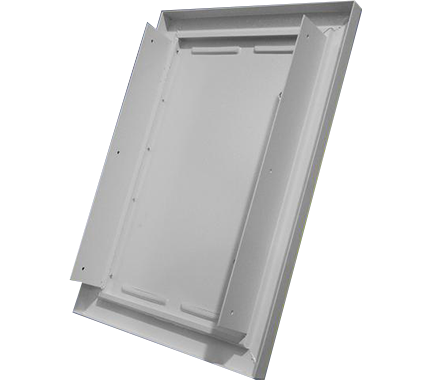 Architrave Aluminium Overbox for New or Damaged Electricity Meter Boxes - White