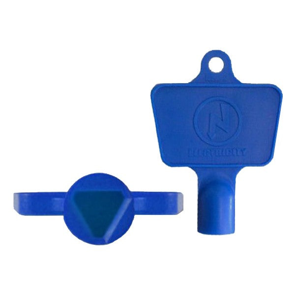 Blue Plastic Electric Meter Box Key