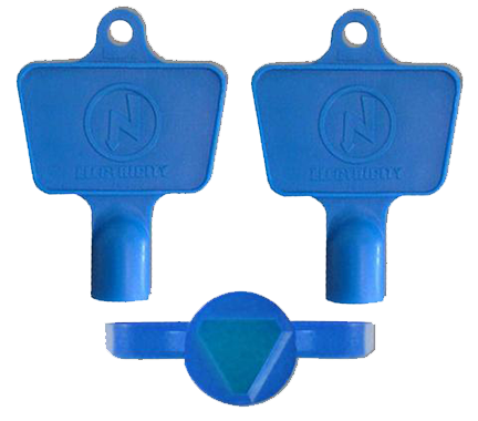 Mitras Pair of Electricity Meter Box Keys