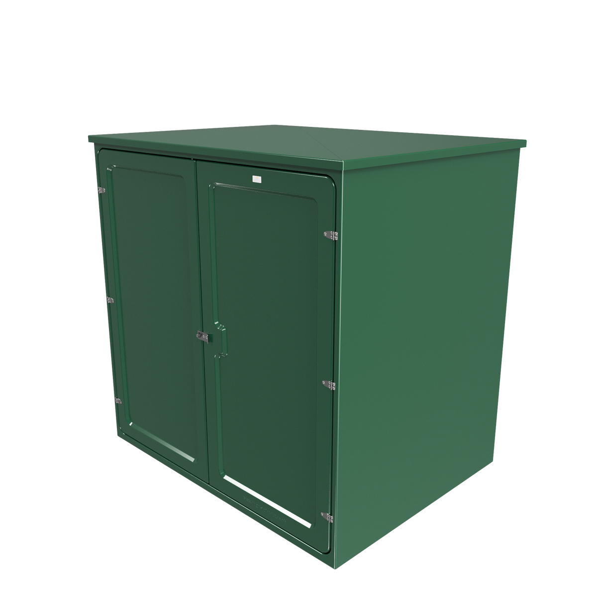 Kingsley KD11 Double Door GRP Roadside Cabinet - Moss Green - manufacturer model image