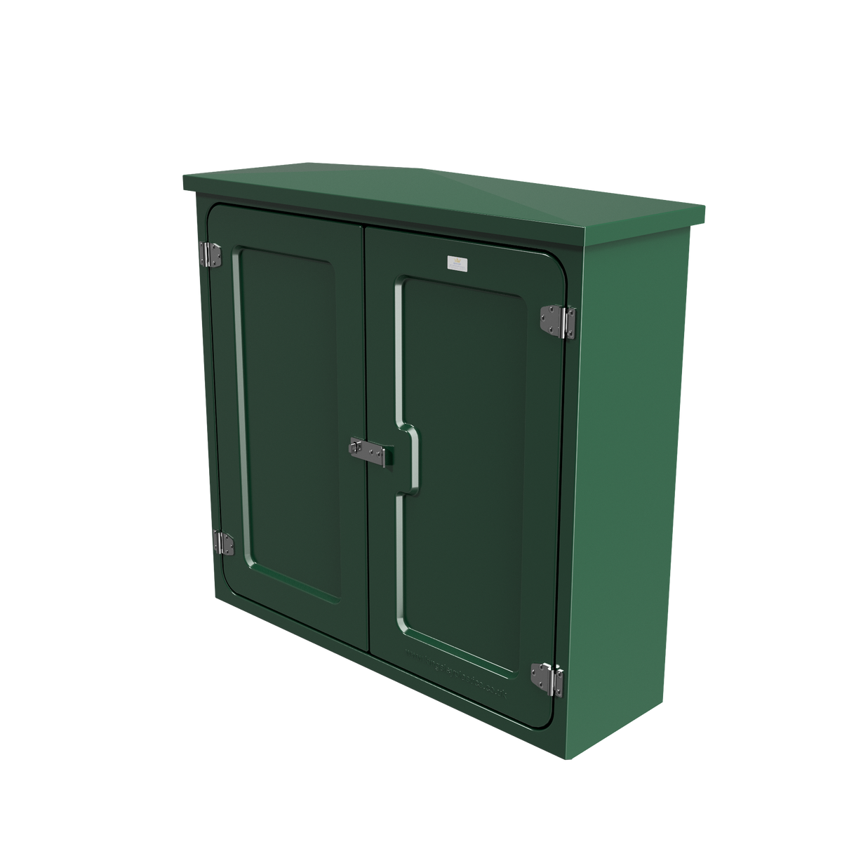 Kingsley KD6 Double Door GRP Roadside Cabinet - Moss Green - manufacturer model image