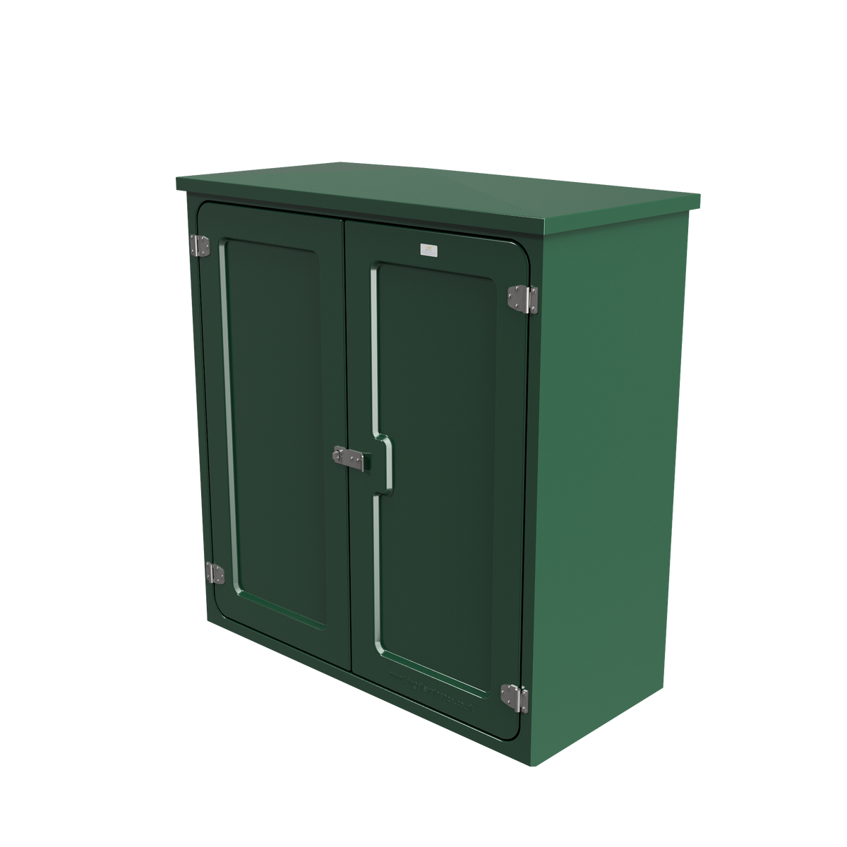 Kingsley KD7 Double Door GRP Roadside Cabinet - Moss Green - manufacturer model image