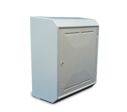 Mitras MK2 Surface Mounted Gas Meter Box (Complete with Back Plate and Cover) - Approved to National Grid Gas Specifications | BS8499:2017